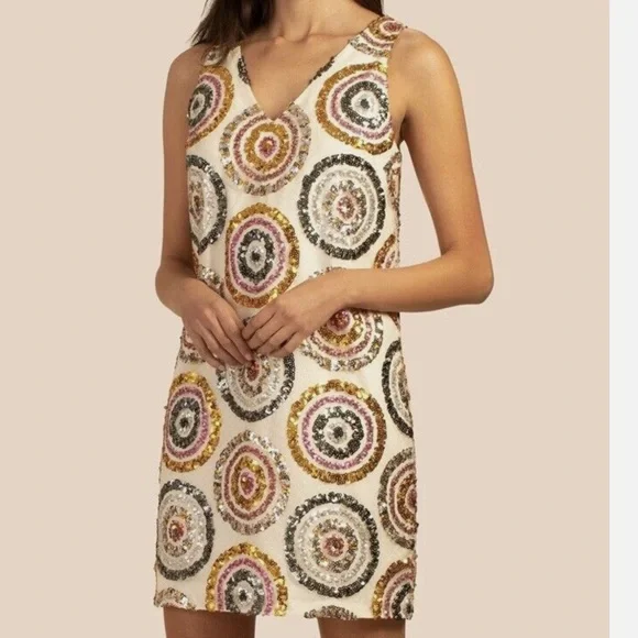 Sequined Trina Turk Party Dress - Picture 1 of 8